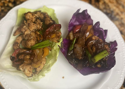 Asian Tacos with Sweet and Sour Sauce