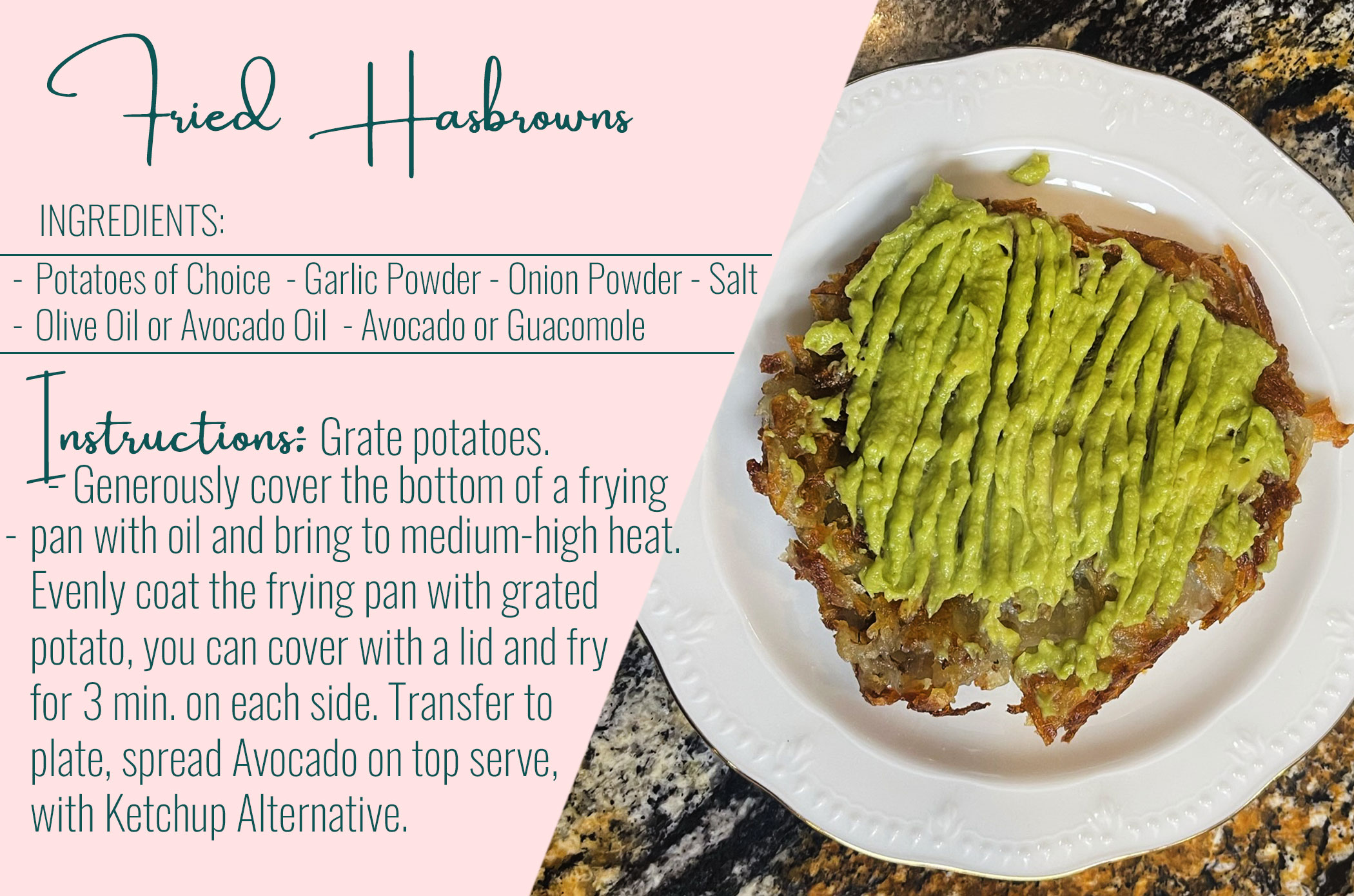 Ketchup Alternative with Hashbrowns