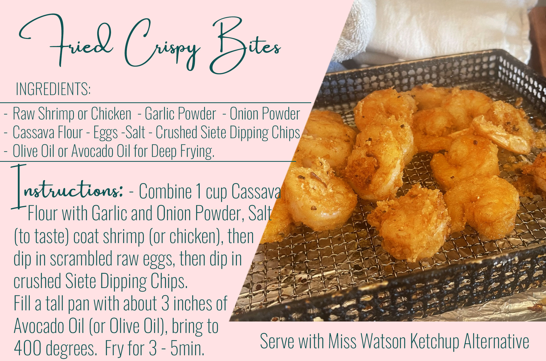 Ketchup Alternative Crispy Bites