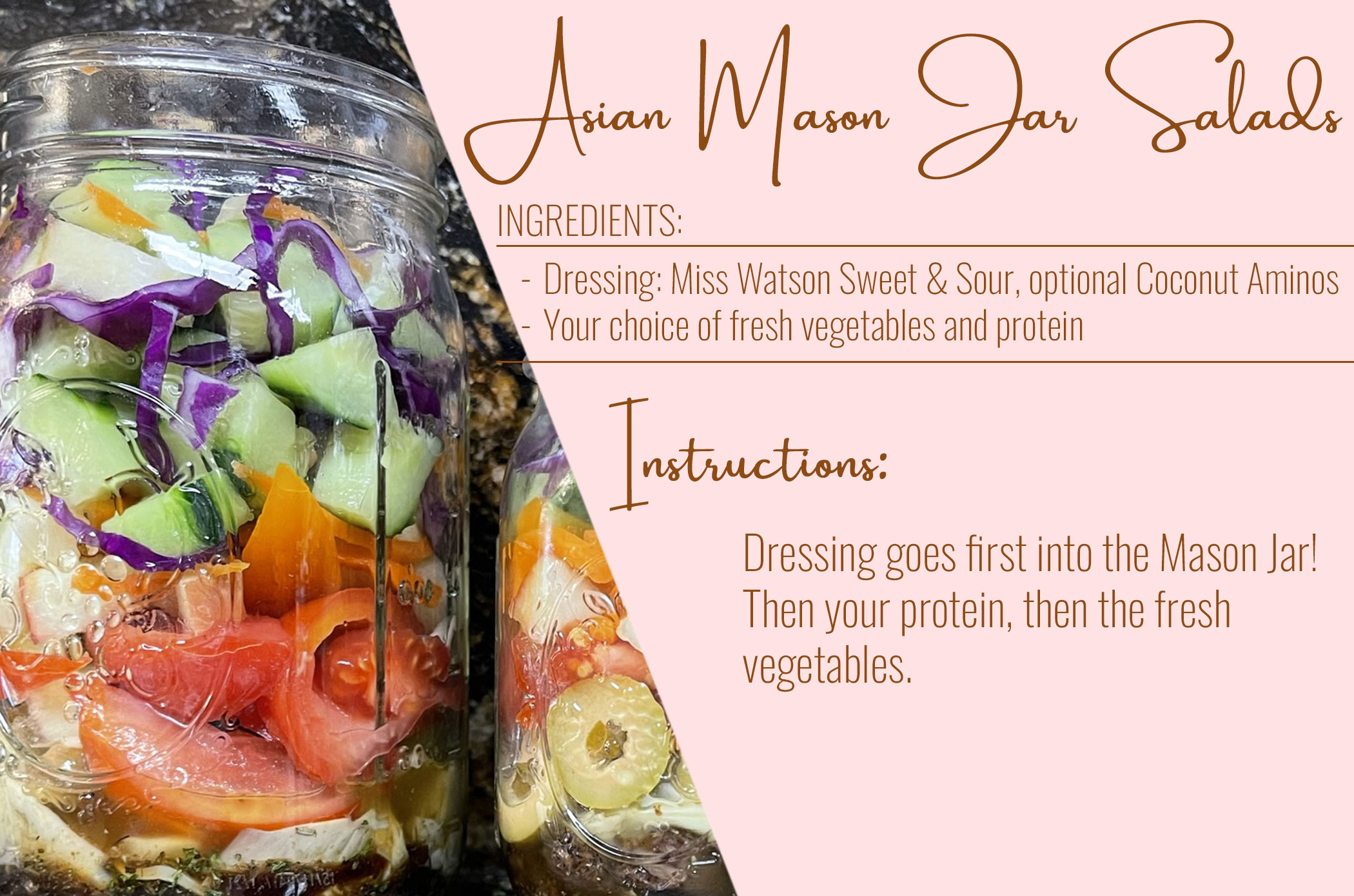 Asian Salad with Sweet and Sour Sauce