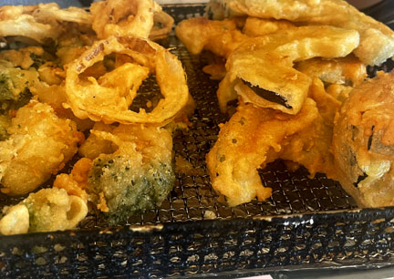 AIP friendly Tempura with Sweet and Sour Sauce